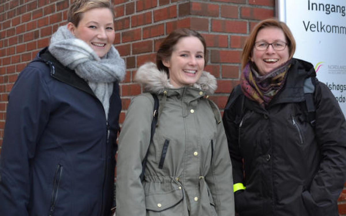 Fra venstre: Ingrid Roaldsen, Mariell Jørsdal og ELisabet Ljunggren.