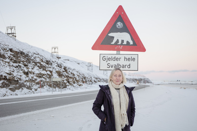 Grete Hovelsrud på Svalbard. Foto: Marta Anna Løvberg Grete Hovelsrud på Svalbard. Foto: Marta Anna Løvberg